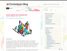 Tablet Screenshot of christelpsp.wordpress.com