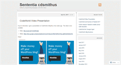Desktop Screenshot of cdsmith.wordpress.com