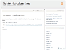 Tablet Screenshot of cdsmith.wordpress.com