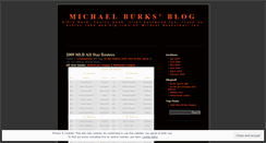 Desktop Screenshot of michaelburksblog.wordpress.com