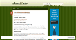 Desktop Screenshot of kenlanikadvancedphysics.wordpress.com