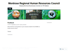 Tablet Screenshot of montrosehr.wordpress.com