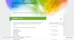 Desktop Screenshot of lswprojectgrad2011.wordpress.com