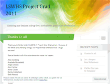 Tablet Screenshot of lswprojectgrad2011.wordpress.com