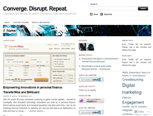 Tablet Screenshot of convergedisruptrepeat.wordpress.com