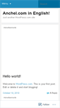 Mobile Screenshot of anchelspain.wordpress.com
