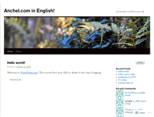 Tablet Screenshot of anchelspain.wordpress.com