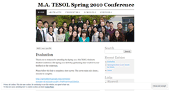 Desktop Screenshot of matesol2010.wordpress.com