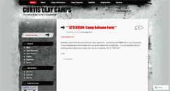 Desktop Screenshot of curtisclaycamps.wordpress.com