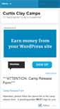 Mobile Screenshot of curtisclaycamps.wordpress.com