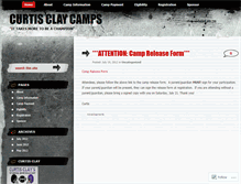 Tablet Screenshot of curtisclaycamps.wordpress.com