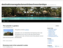 Tablet Screenshot of destinationsenegalaulamantinbeachresortandspa.wordpress.com