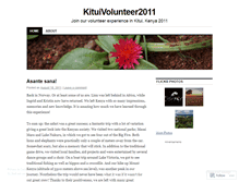 Tablet Screenshot of kituivolunteer2011.wordpress.com