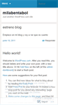 Mobile Screenshot of milabentabol.wordpress.com