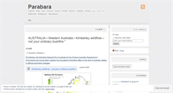 Desktop Screenshot of parabara.wordpress.com
