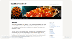 Desktop Screenshot of goodforyourbody.wordpress.com