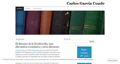 Desktop Screenshot of carlosgarciaconde.wordpress.com