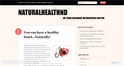 Desktop Screenshot of naturalhealthnd.wordpress.com