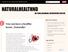 Tablet Screenshot of naturalhealthnd.wordpress.com