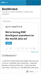 Mobile Screenshot of beeminded.wordpress.com