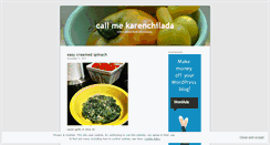 Desktop Screenshot of karenchilada.wordpress.com