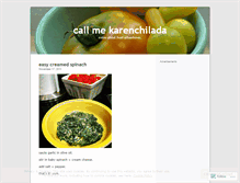 Tablet Screenshot of karenchilada.wordpress.com