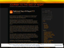 Tablet Screenshot of journeytotheendofnight.wordpress.com