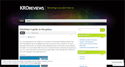 Desktop Screenshot of kroreviews.wordpress.com