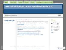 Tablet Screenshot of franciscorodriguezfund.wordpress.com