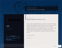 Tablet Screenshot of foodiejenny.wordpress.com
