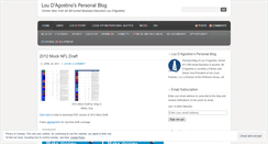 Desktop Screenshot of louisdagostino.wordpress.com