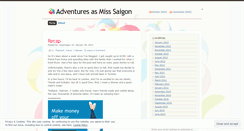 Desktop Screenshot of missmegsadventuresasmisssaigon.wordpress.com