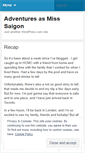 Mobile Screenshot of missmegsadventuresasmisssaigon.wordpress.com