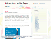 Tablet Screenshot of missmegsadventuresasmisssaigon.wordpress.com