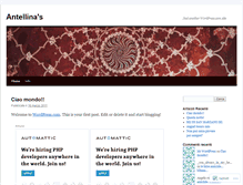 Tablet Screenshot of antellina.wordpress.com
