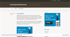 Desktop Screenshot of monkeyfootedmummy.wordpress.com