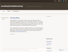 Tablet Screenshot of monkeyfootedmummy.wordpress.com
