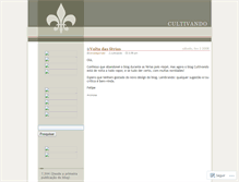 Tablet Screenshot of cultivando.wordpress.com