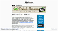 Desktop Screenshot of drinkinmate.wordpress.com