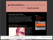 Tablet Screenshot of grossstadtherz.wordpress.com