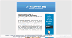 Desktop Screenshot of hausnotruf.wordpress.com