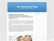 Tablet Screenshot of hausnotruf.wordpress.com