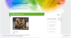 Desktop Screenshot of mercedesandart.wordpress.com
