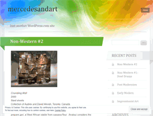 Tablet Screenshot of mercedesandart.wordpress.com