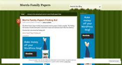 Desktop Screenshot of morrisfamilypapers.wordpress.com