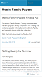 Mobile Screenshot of morrisfamilypapers.wordpress.com