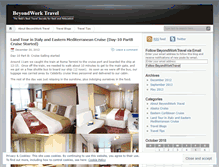 Tablet Screenshot of beyondworktravel.wordpress.com