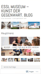 Mobile Screenshot of esslmuseum.wordpress.com