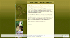 Desktop Screenshot of laureninpana.wordpress.com