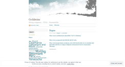 Desktop Screenshot of goldmine.wordpress.com